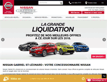 Tablet Screenshot of nissangabrielstleonard.com